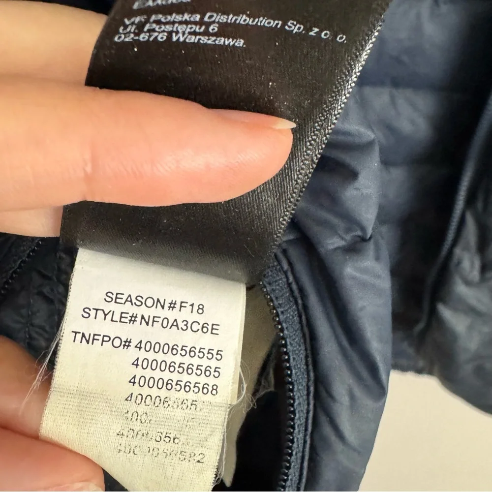 The North Face Lightweight Down Puffer Jacket Coat Navy Blue Men’s Size XL